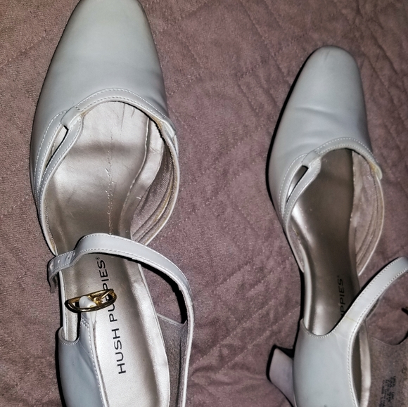 Vintage 90s Beautiful Hush Puppy Pumps worn 2xs  8 womens - Picture 1 of 4